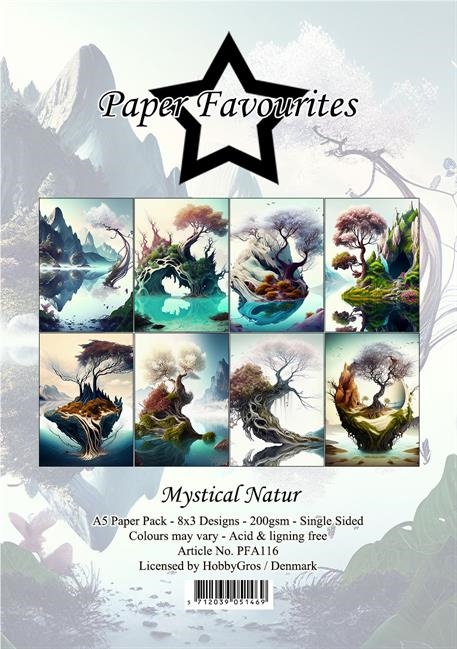 Paper Favourites Mystical natue 3x8design 14,85x10,50cm 200g